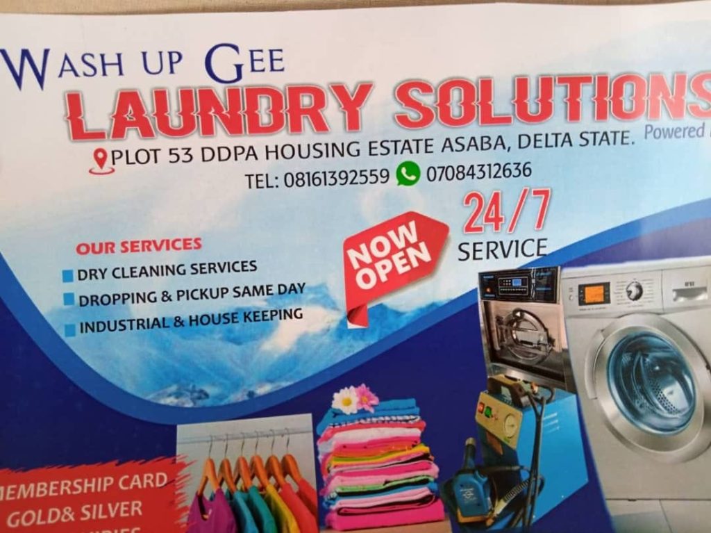 CALL 08161392559, 07084312636 FOR YOUR LAUNDRY SOLUTIONS