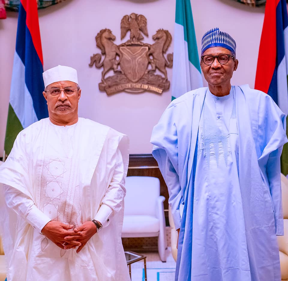 PRESIDENT BUHARI GREETS RENOWNED POLITICAL SCIENTIST, PROF JONAH ISAWA ELAIGWU AT 74